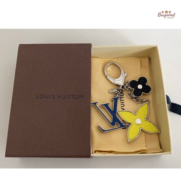 Authentic LOUIS VUITTON Bijossac Fleur De Epi Keyring Bag Charm - M67124 - Picture 13 of 13